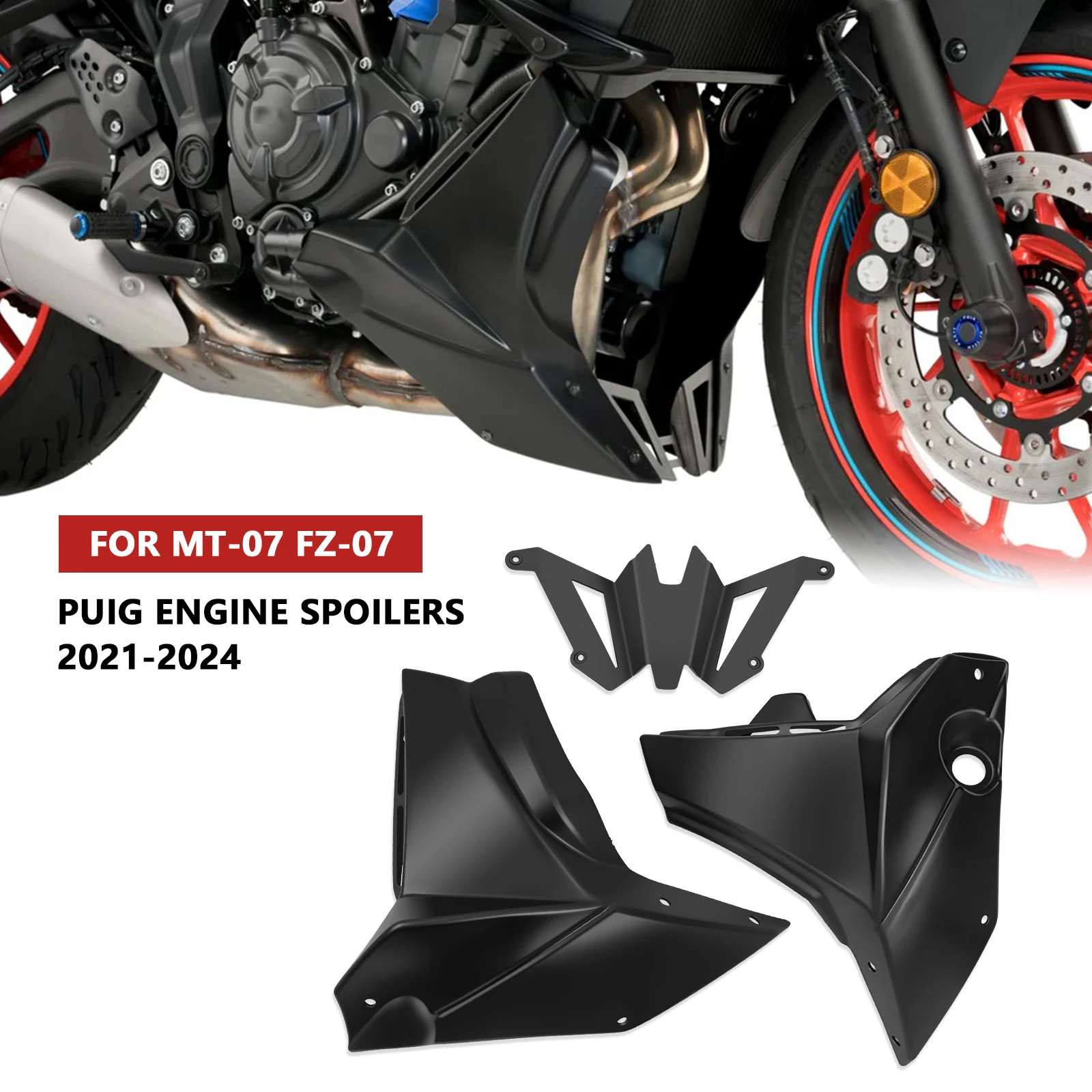 

ДЛЯ корпуса двигателя, защитная крышка шасси, крышка шасси двигателя MT-07 MT07 FZ-07 2021-2022 2023 2024