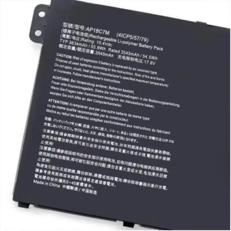 New AP18C7M Replacement Laptop Battery 15.4V 3634mAh For Acer Swift 5 SF514-54T SF514-54GT ConceptD 3 SF313-52 CN315-72 313-53