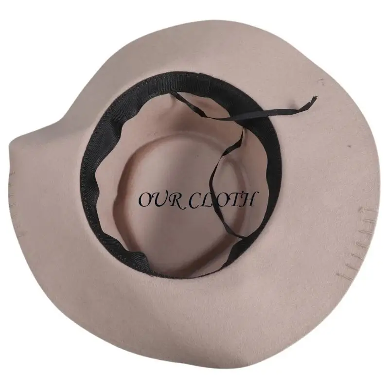 

Хомбургский цилиндр Шерстяная шляпа Шляпа для праздников и уличной фотографии Y1AC