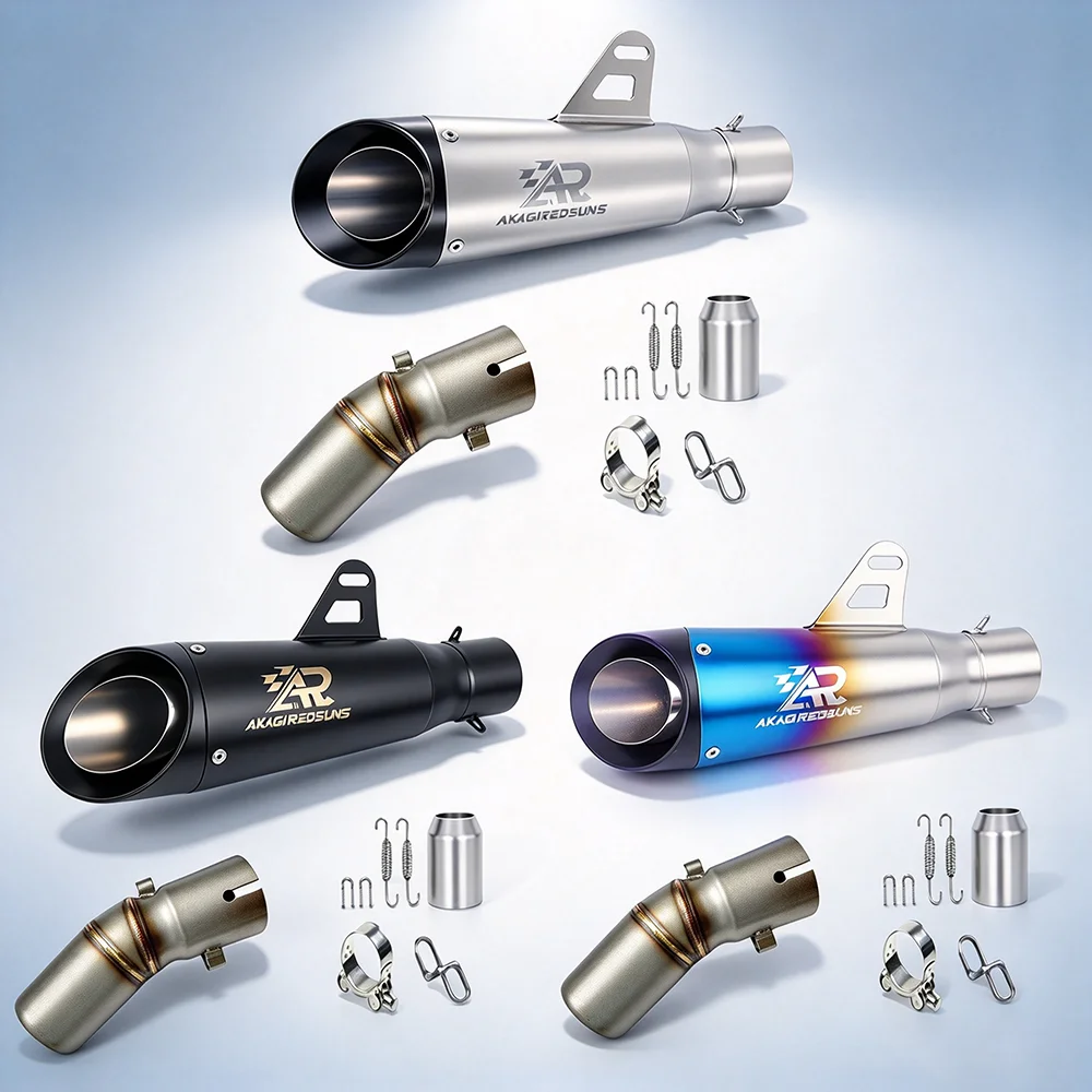 Aftermarket Motorcycle 51mm Mid Exhaust Pipe For CFMOTO 450SR NK450, For Slip-on Exhaust Modification, Except 2025 Single Swinga