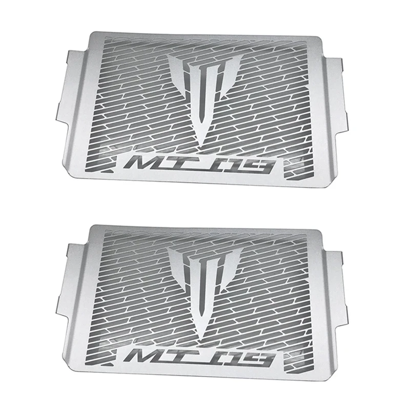 

2X Radiator Guard Engine Cooler Grille Cover Protection For YAMAHA MT09 MT-09 2021 2022 Silver