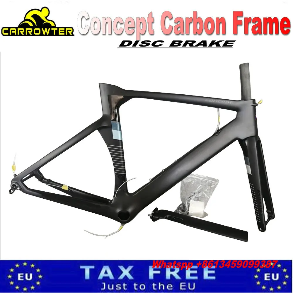 Disc BOB Road bike Frame Full Carbon Fiber Bicycle Frame with BB386 30 Colors