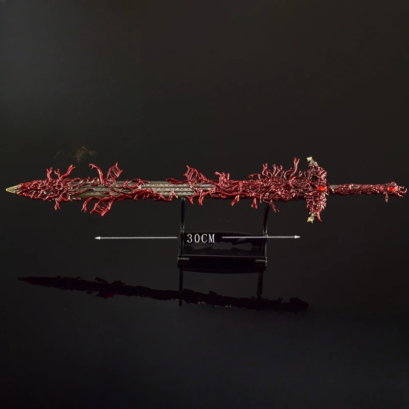 30 cm Blasphemous Blade Volledig metalen Handwerk Games Randmodel Pop Figuur Decoratie Speelgoed Collecties Kamer Decoraties Speelgoed