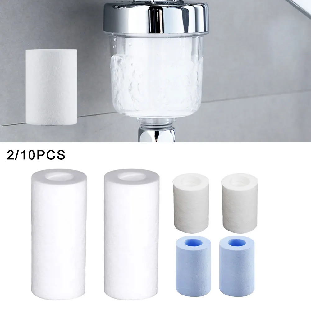 2/10pcs Faucet Water Purifier Filter Element Shower PP Cotton Filter Element For Kitchen Bathroom Shower Household Filter