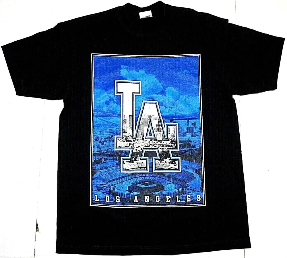 LA Baseball Chavez Ravine T-Shirt Men's Black Tee - Brand New For Men Clothing Women Tees High Quality 100%Cotton Short Sleeve