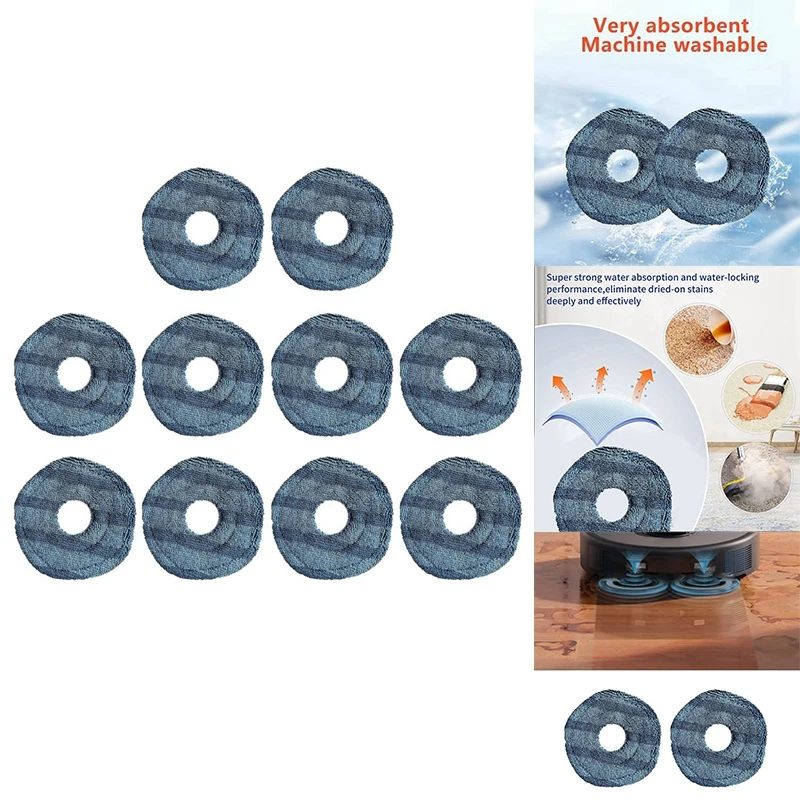Zmywalna podkładka do mopa próżniowego do odkurzacza robota Eufy X10 Pro Omni i Eufy X9 Pro Części zamienne Ściereczka do mopa