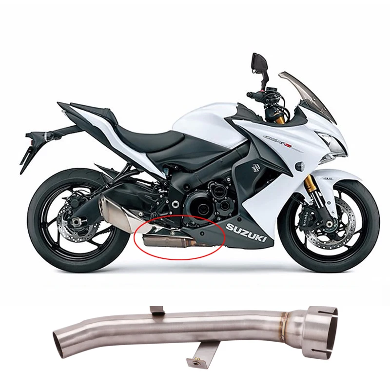 For Suzuki GSX-S1000 GSX-S1000F GSXS KATANA 1000 2015 - 2025 Motorcycle Exhaust System Middle Modify Escape Moto Connecting Pipe