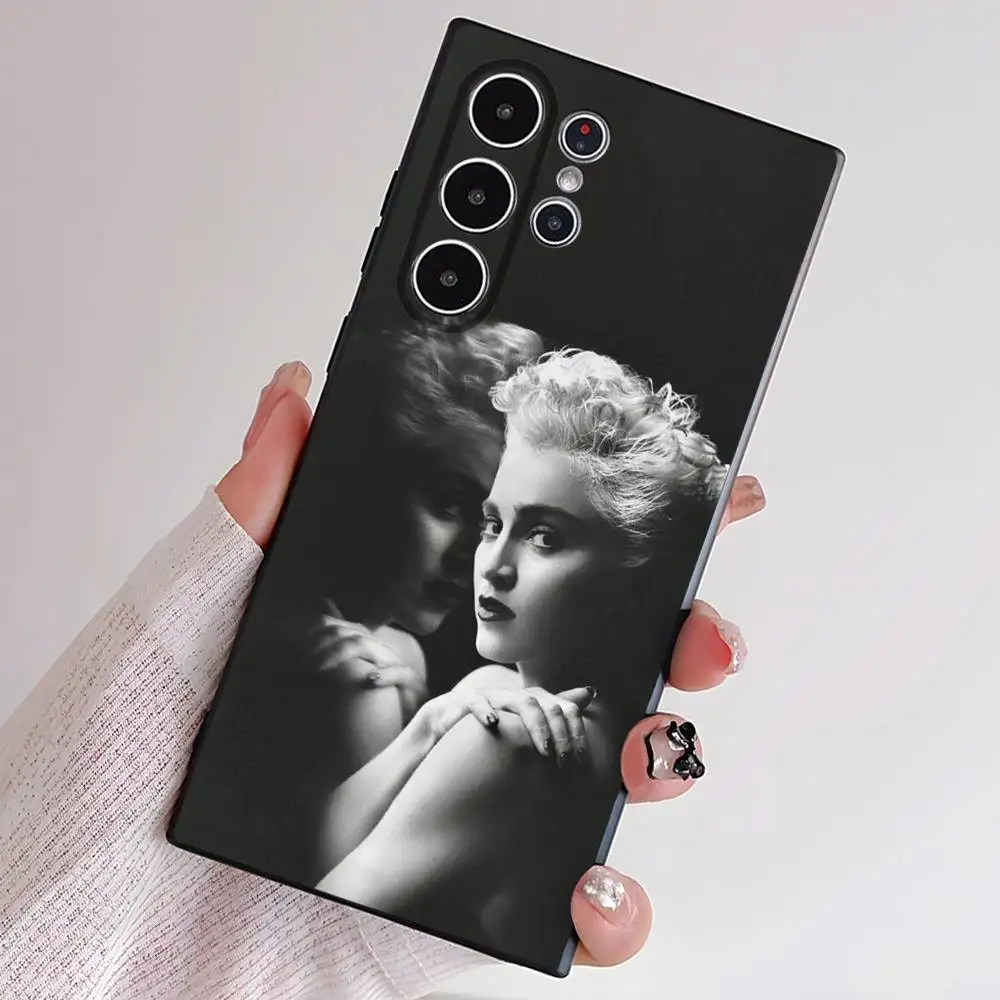 حافظة هاتف Singer M-Madonna حافظة TPU ناعمة صديقة للبشرة متوافقة مع هاتف Samsung S21/S22/S23/S24/S25 FE/Plus/Ultra