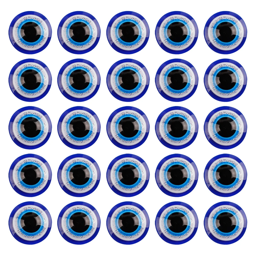 

100 Pcs Sticker 's Eye Patch Nail Decor Resin Beads Accessories Decorations Blue Eyes