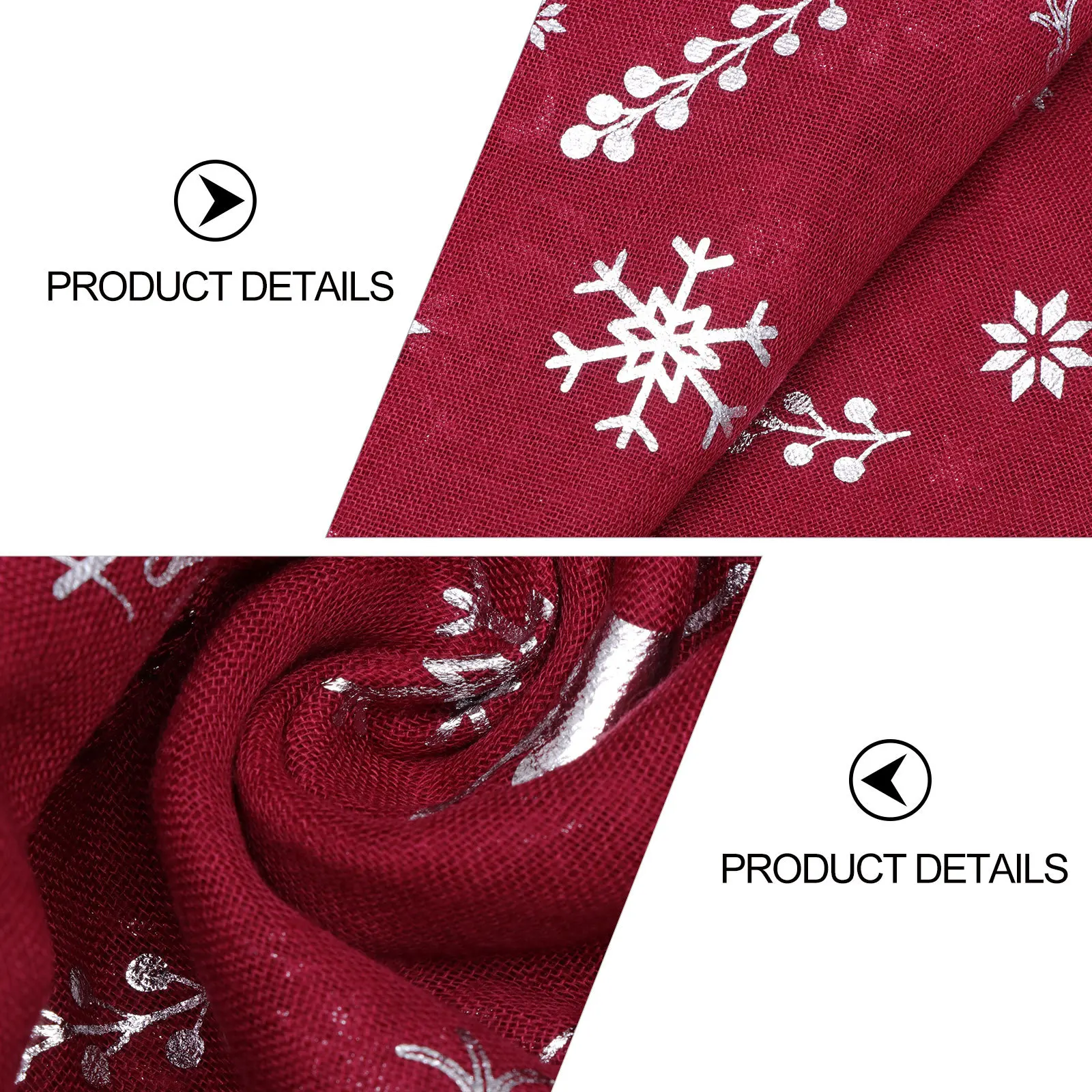 

1Pcs Xmas Printed Scarf Silver Thin Xmas Deer Pattern Neck Shawl Winter Autumn Neck Wrap Christmas Neckerchief Daily Wear