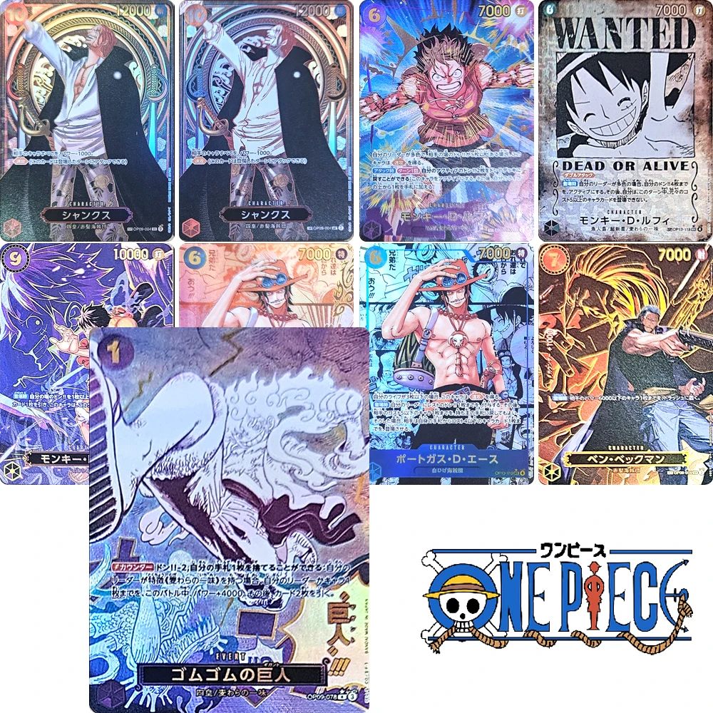 Personajes de Anime ONE PIECE BROOK Buggy DIY textura casera Cool d juego juguetes Xtreme colección tarjeta regalo de cumpleaños de Navidad