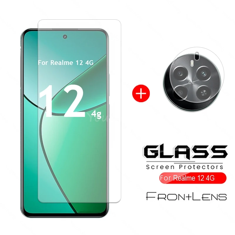 

For Realme 12 4G Glass Realme 12 4G Tempered Glass HD Phone Screen Camera Protector Flim Realme 12 Glass
