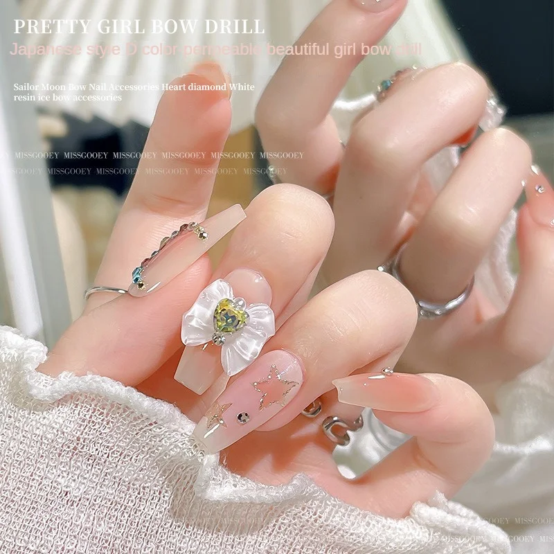 2/5PCS 3d Nail Decoration Innovative Unique Functional Fashionable Individuality Transparent Nail Accessories