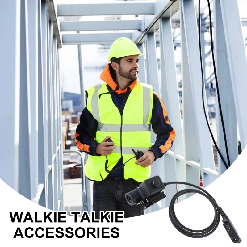 Adaptador U94 PTT para HP785 HP705, adaptador auriculares Walkies Talkies con enchufe 2 pines