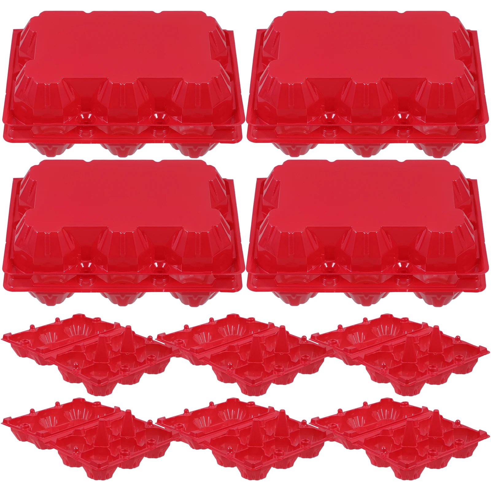 

10pcs Container 6 Slot Egg Tray Box Egg Holder For Packing Holder For Kitchen Refrigerator Storage Lightweight Portable
