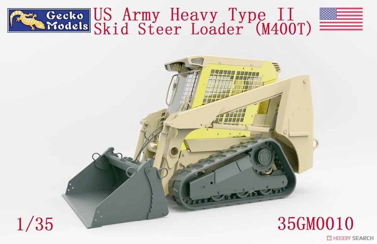 Gecko 35GM0010 1:35 Scale US Army Heavy Type II M400T Skid Steer Loader Plastic Building Hobby Craft Assembly Model Kit