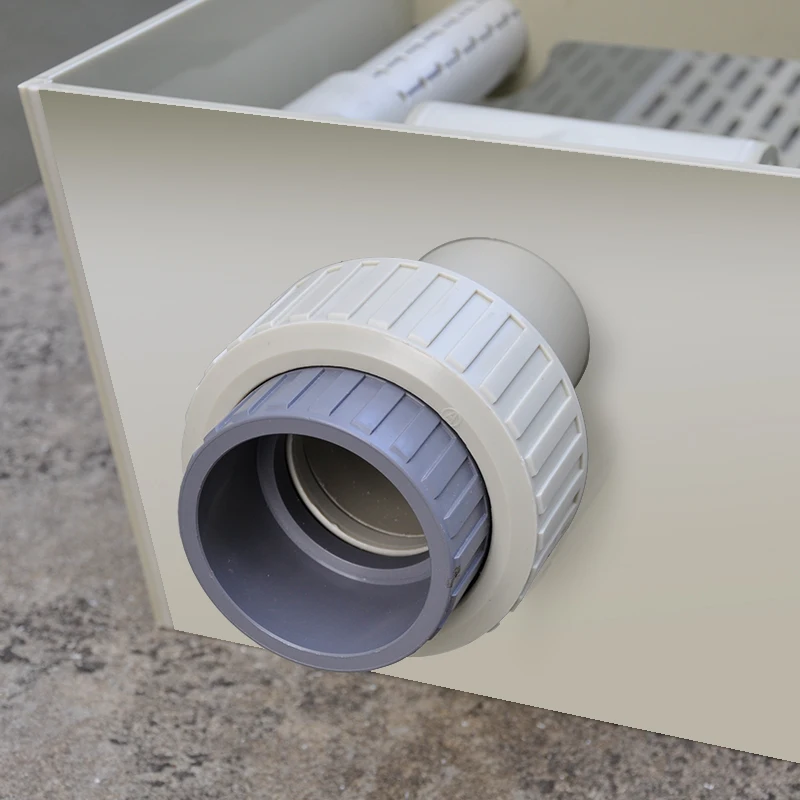 Filtro de torre de mantillo de materiales PPR, precio de fábrica de ducha de 38 pulgadas para estanque Koi/caliente/acariado