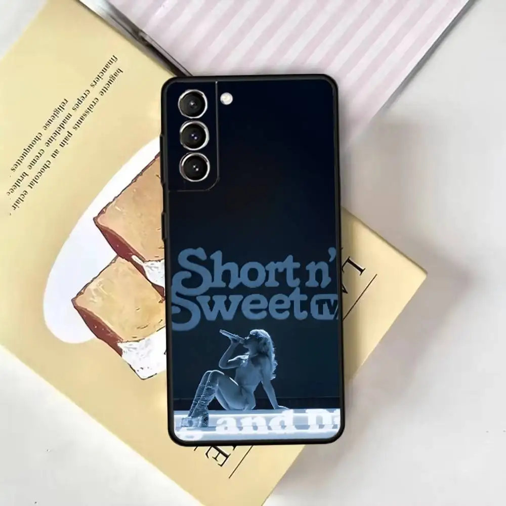 Gelieve S-Sabrina C-Carpenter telefoonhoesje voor Samsung GalaxyA13,21s,22,31,32,52,53,71,72,73, zachte zwarte hoes