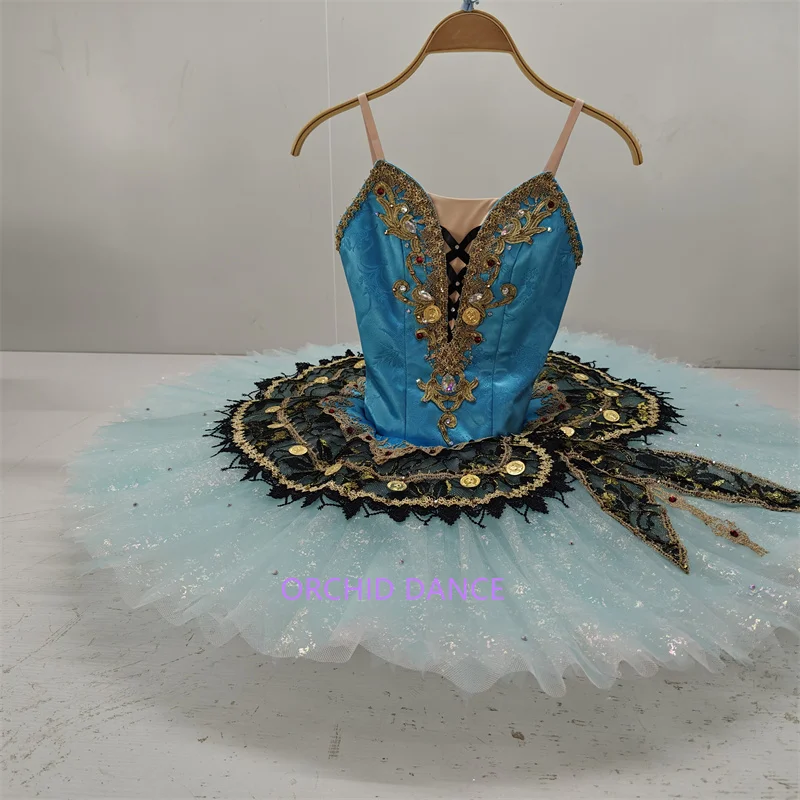 high quality fashion Unique Design Kids Girls Children Women Adult Performance Wear blue  Ballet Tutu Costumes