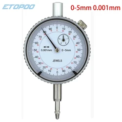 0.001mm micron dial indicator 0-1mm 0-3mm 0-5mm measuring range Precision shockproof indicator precision dial indicator gauge