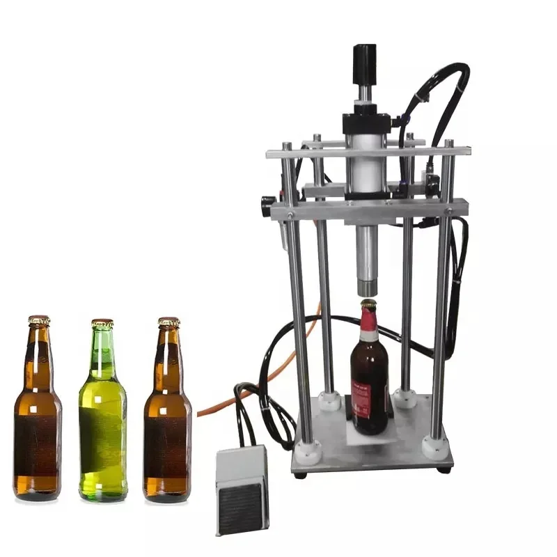 Beer soda bottle crown metal capping machine