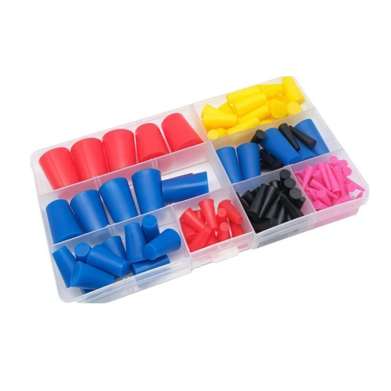 100 قطعة من سدادات ثقب مدببة من السيليكون مجموعة إغلاق مقاومة للحرارة العالية، ملحقات السيارات متعددة الوظائف #3