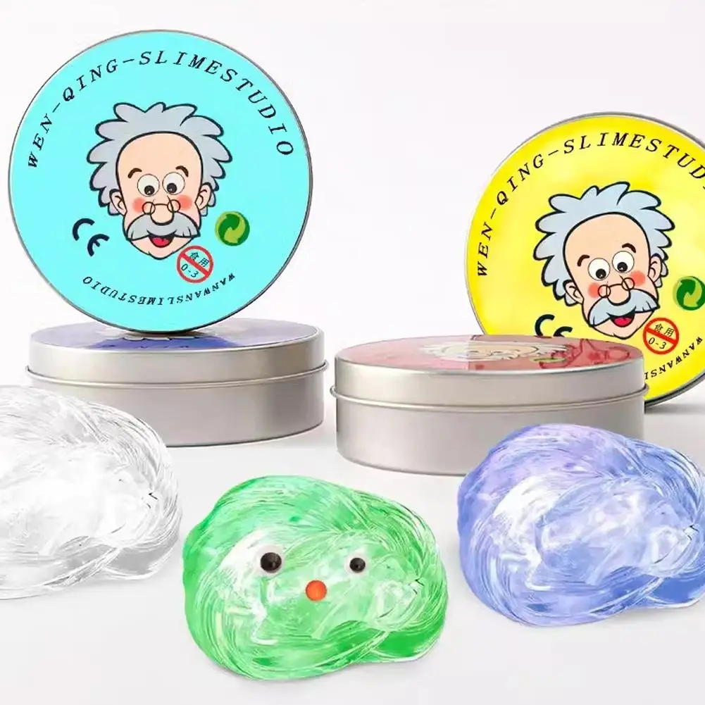 # Masilla de cristal transparente Lab Putty (1 paquete) – La mejor masilla antiestrés inteligente y divertida con lata, juguete sensorial y saltarín, regalos para niños