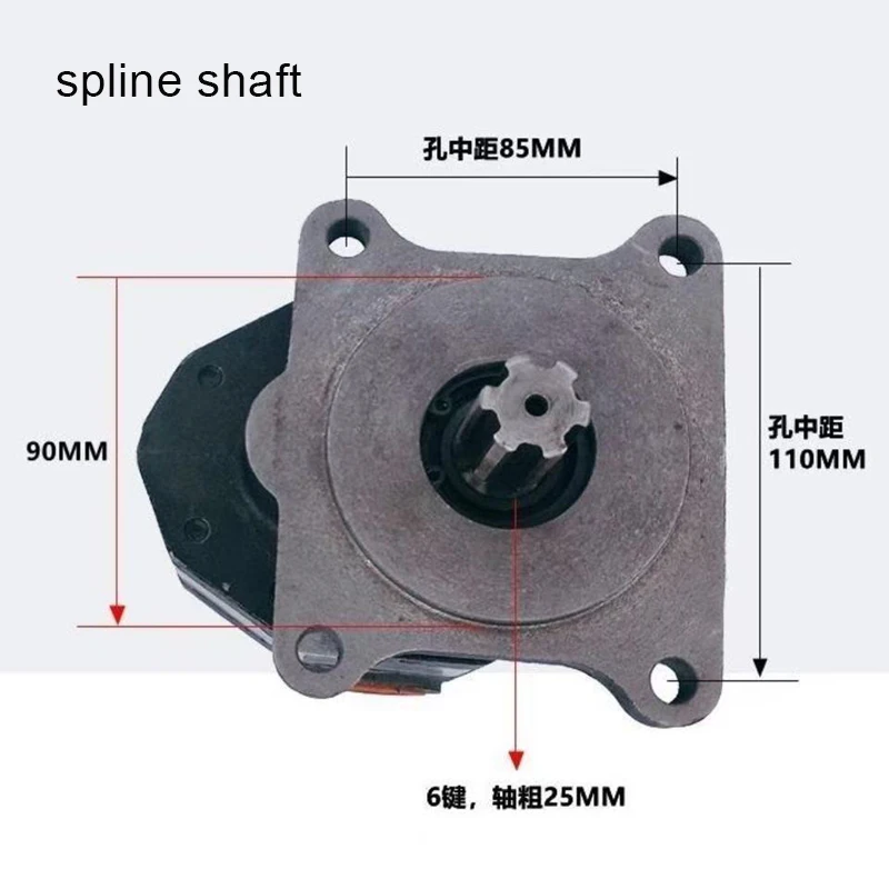 50 63 80 Hydraulic Gear Pump Oil Pressure Pump Rear in and Rear Out Oil Pump