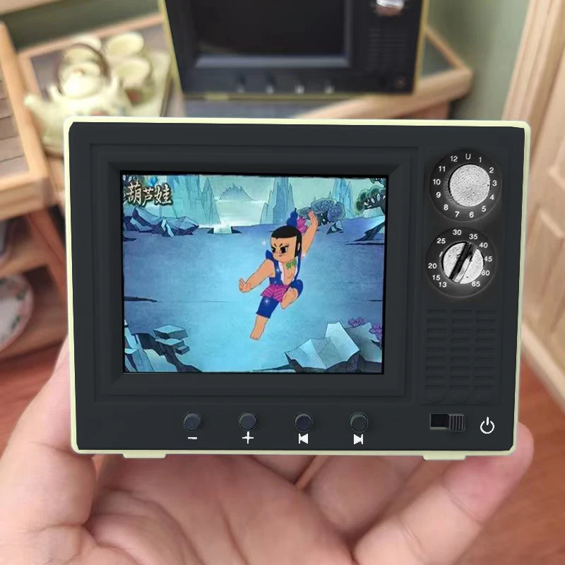 Miniature TV 1/12 Pour Maison De Poupée – Avec Télécommande, Odoria