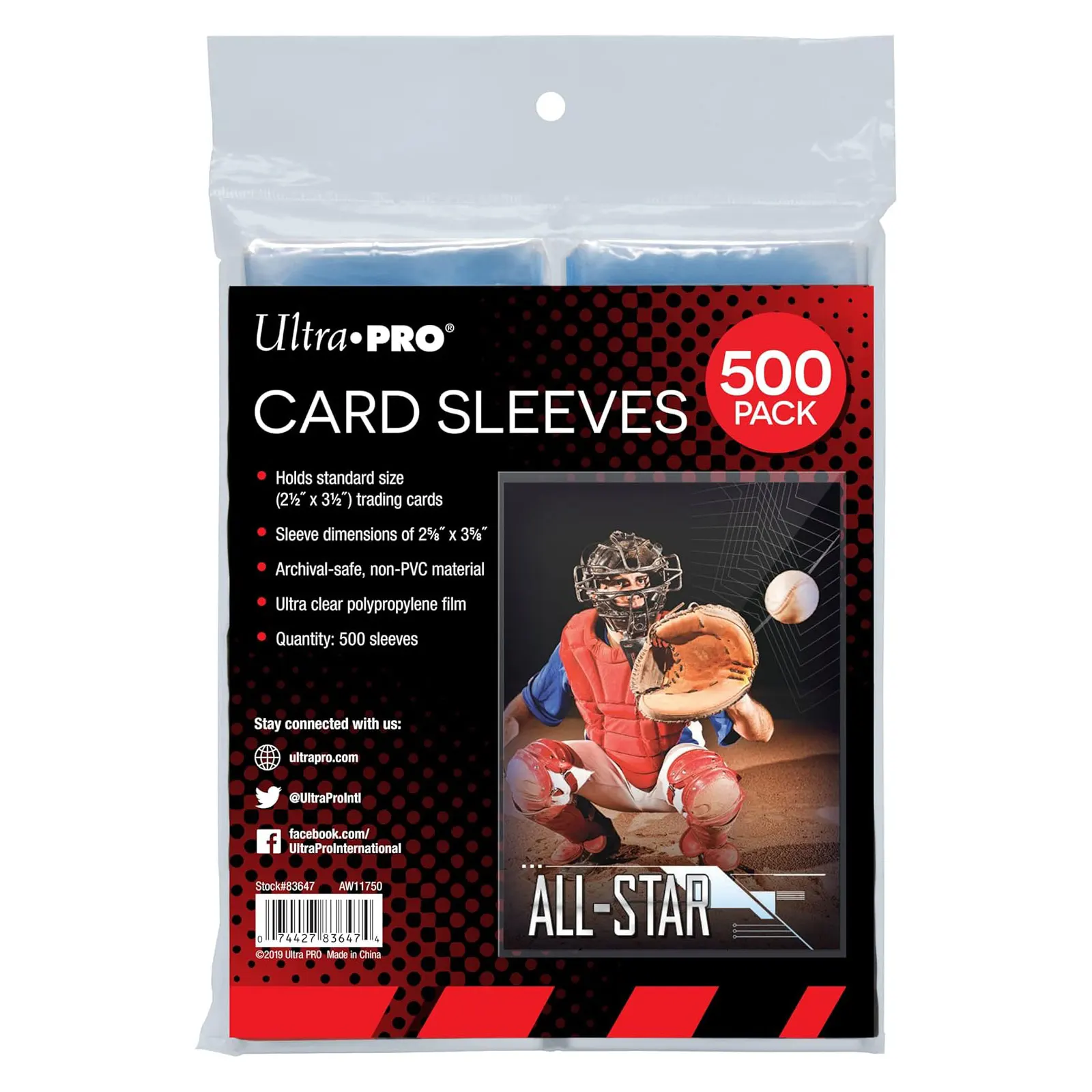 Ultra PRO - Penny Sleeves Clear Card Sleeves for Standard Size Trading Cards measuring 2.5