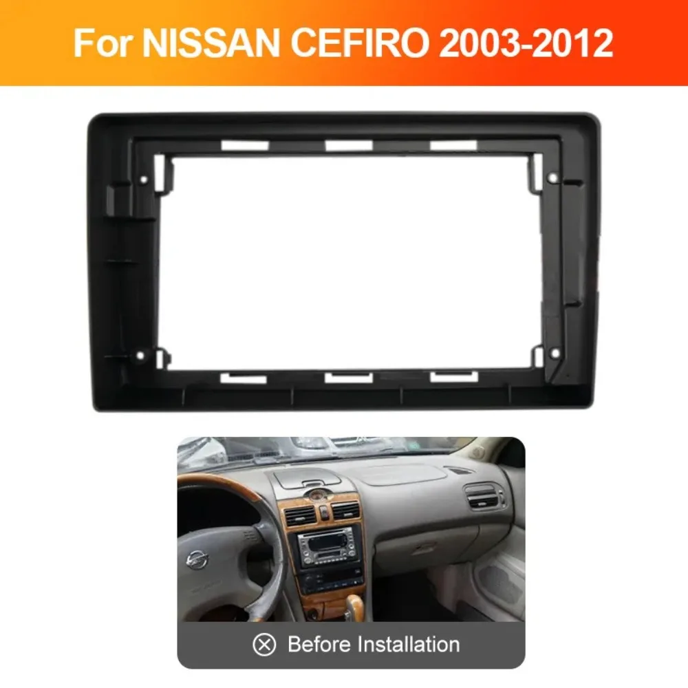 

For NISSAN CEFIRO A33 2003-2012 9inch Car Radio Frame Kit Android MP5 Stereo Player 2Din Head Unit Panel Frame Installat Durable
