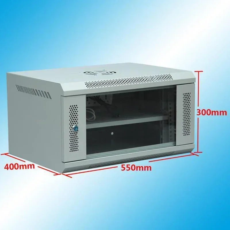 Low-voltage monitoring enclosure/server cabinet; 6U wall-mount network cabinet supporting 220V/110V.