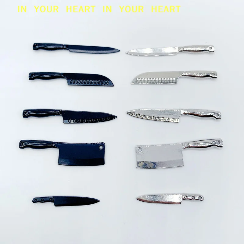 

【X】1/12 Dollhouse Mini Knives Model Dollhouse Kitchen Cooking Utensils Accessories Children's Pretend Play Toys
