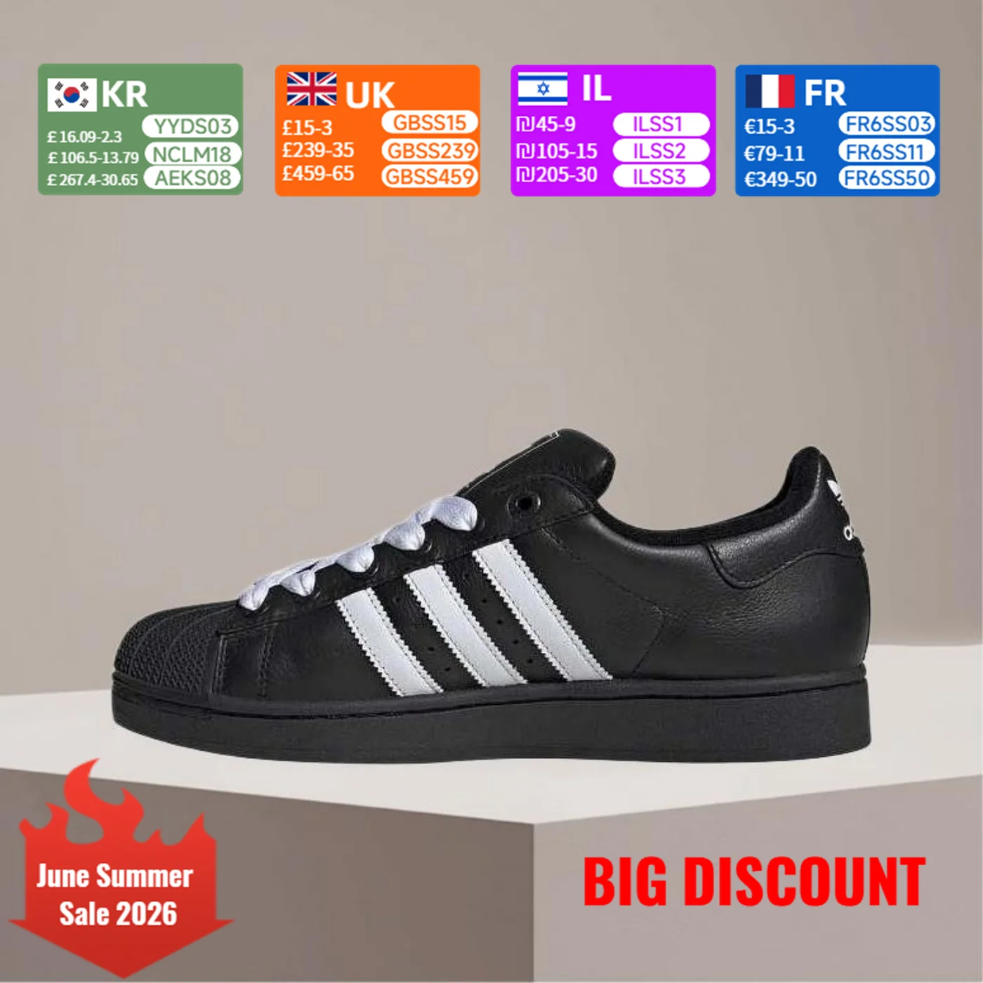 adidas Originals Superstar 2 Tênis de skate multifuncional confortável, durável, com suporte e antiderrapante, unissex, casual JI3538