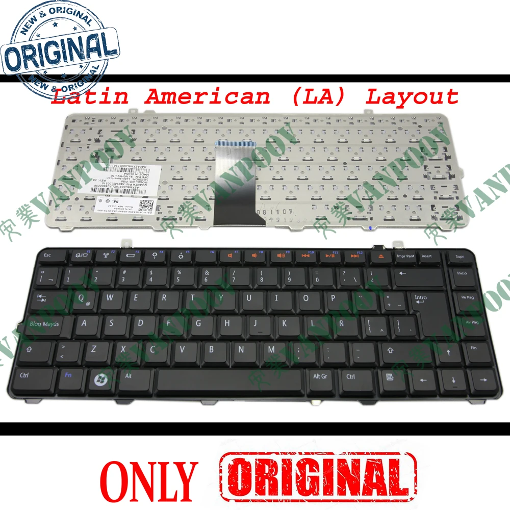 

LA/IT/TR новая клавиатура для ноутбука DELL Studio 1535 1531 1536 1537 1435 1555 PP24L PP31L черный Турция/латиновый/итальянский