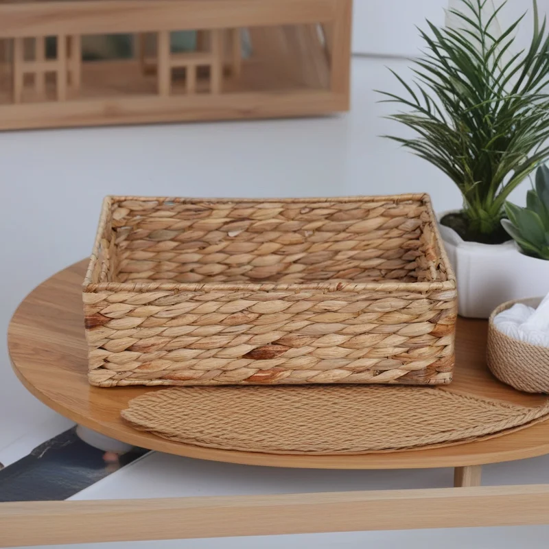 

Корзина для хранения травы ручной работы, органайзер из эко-натурального волокна, большая тканая корзина для спальни, гостиной, уютный подарок в стиле бохо