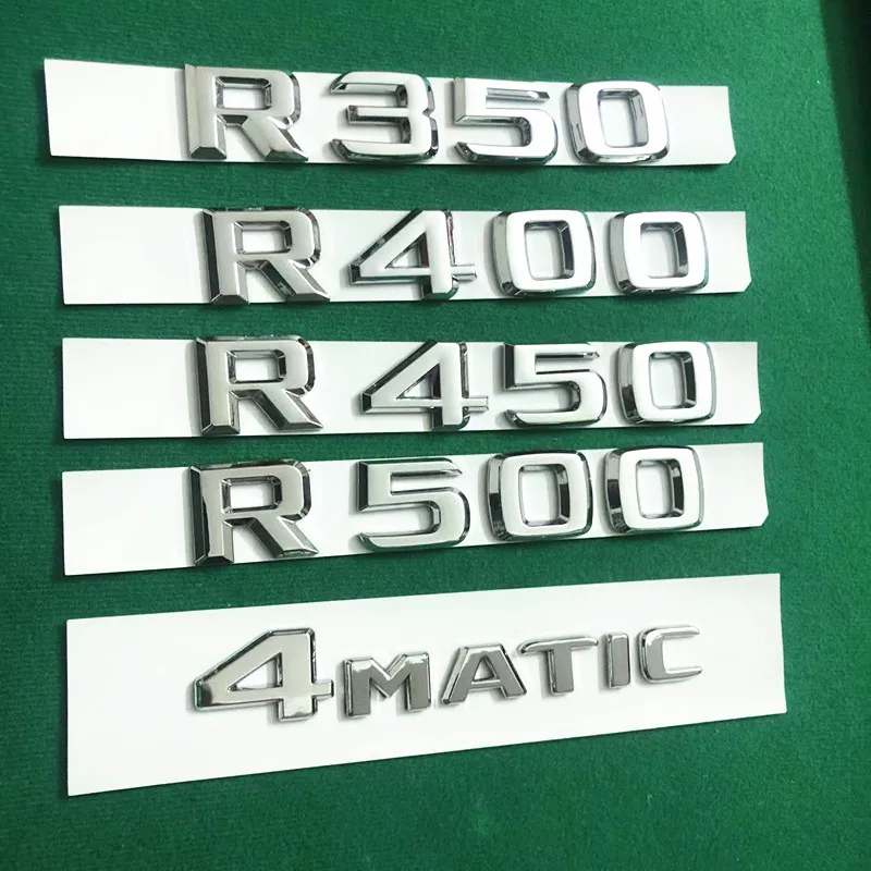 ABS 4MATIC car luggage lettering badge sticker Mercedes r-class R450 R320 R350 R400 R500 W251 accessories