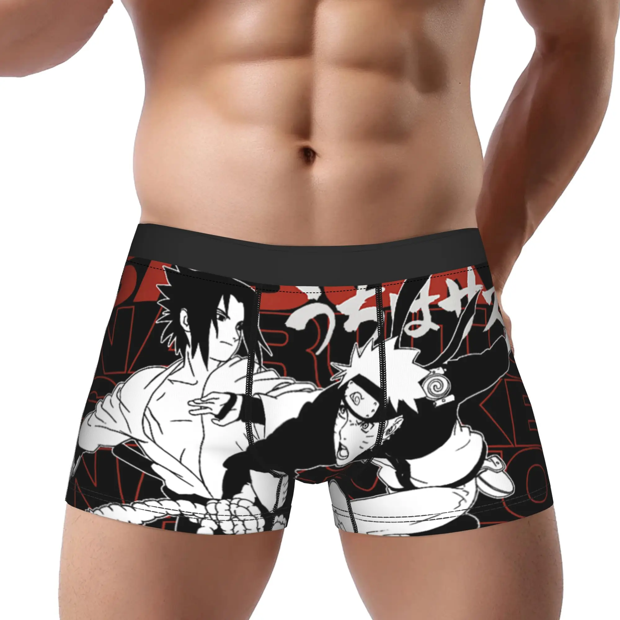

Bandai boxers Sasuke Naruto Anime Cartoon Characters Underpants Homme Panties Men's Underwear Sexy Shorts Boxer Briefs