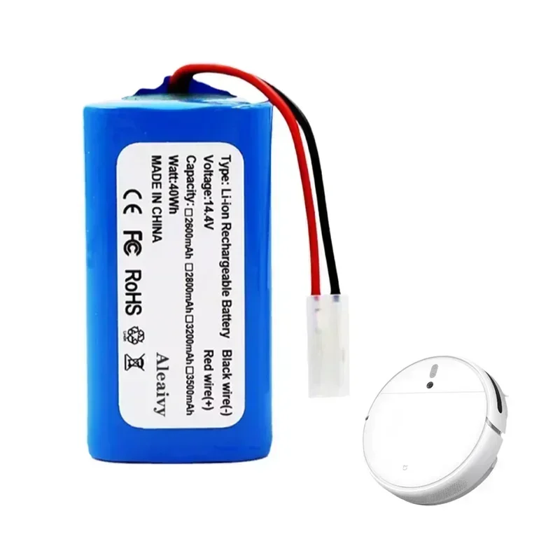 H18650CH-4S1P 14.4V 5200mAh  battery  for Xiaomi robot vacuum cleaner Essential G1 MJSTG1, SKV4136GL R30 R35 18650 battery