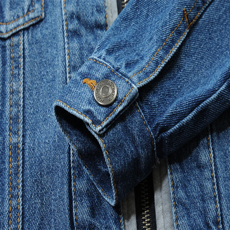 3-14Years Baby Boys Girls Hooded Jeans Coats Kids Solid Color Denim Jacket Children Long Sleeves Zipper Vintage Outwear