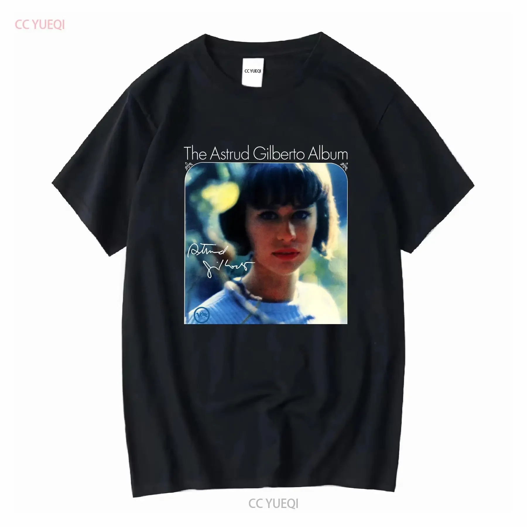 Remembering Astrud Gilberto Signature T Shirt Black S to 5XL long or short sleeves vintage Washed Slightly Versatile