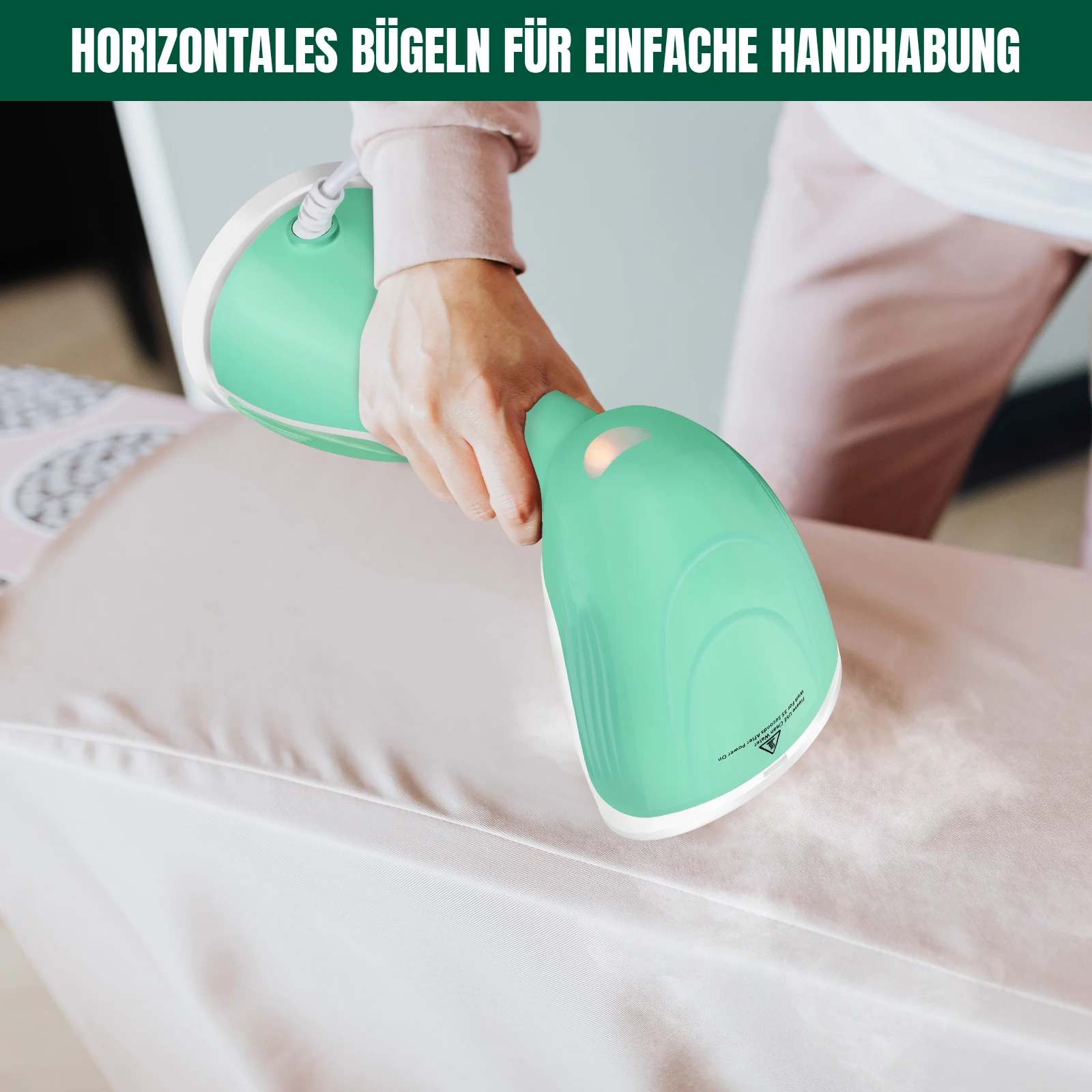 مكواة بخار محمولة بقدرة 2000 وات للملابس، تسخين 30 ثانية، مزيل تجاعيد الملابس المحمول، للاستخدام في السفر/المنزلي، مكواة بخار سريعة