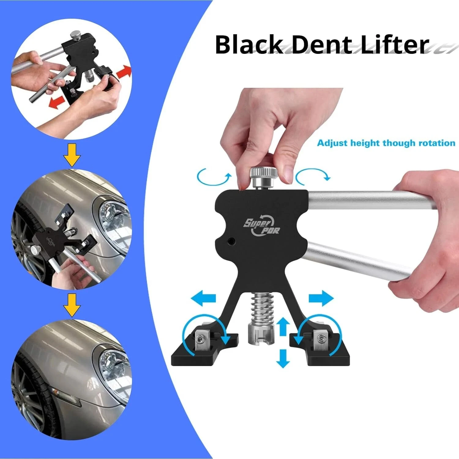 Super PDR Remove Dent kit di strumenti per la riparazione di ammaccature senza vernice Car Dent Remover Reverse Hammer raddrizzamento tirando strumenti per ammaccature