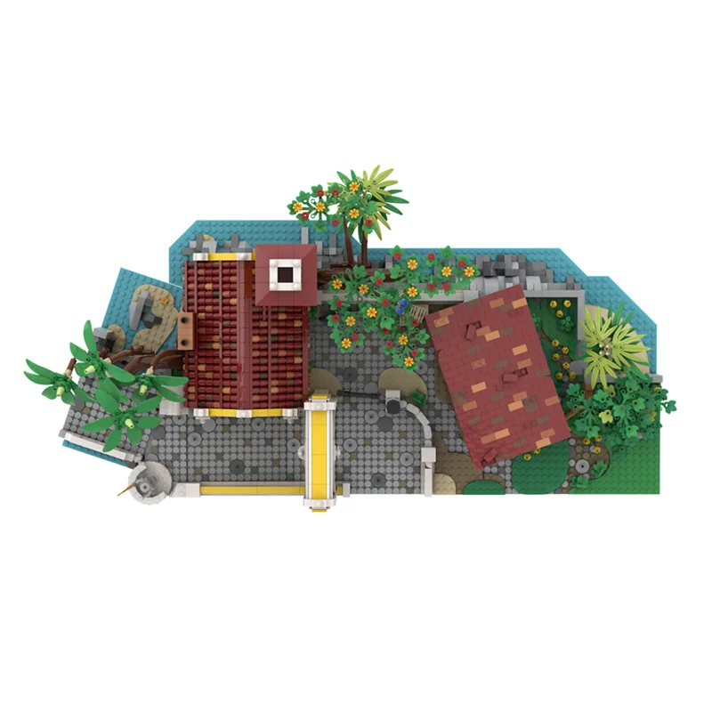 Bloques de Construcción Modelo Piratas, Las Establos del Siglo Pirata, Ladrillos Técnicos, Juguete de Construcción de Ensamblaje DIY, Regalo Navideño