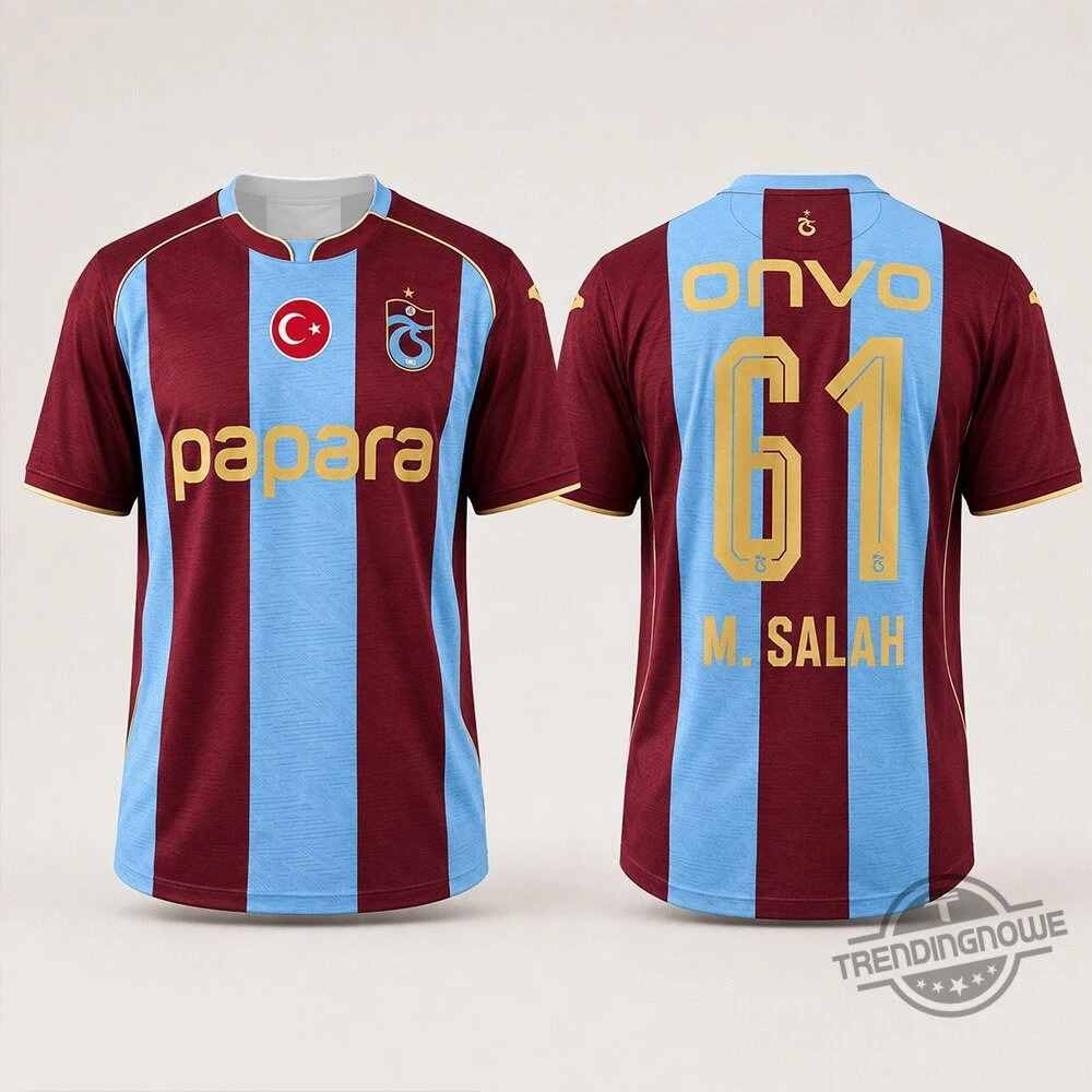 2026 Mo Salah Trabzonspor Jersey Classic Unisex Fit Salah 10 Casual Quick-drying Sports Short Sleve T Shirt Family Matching