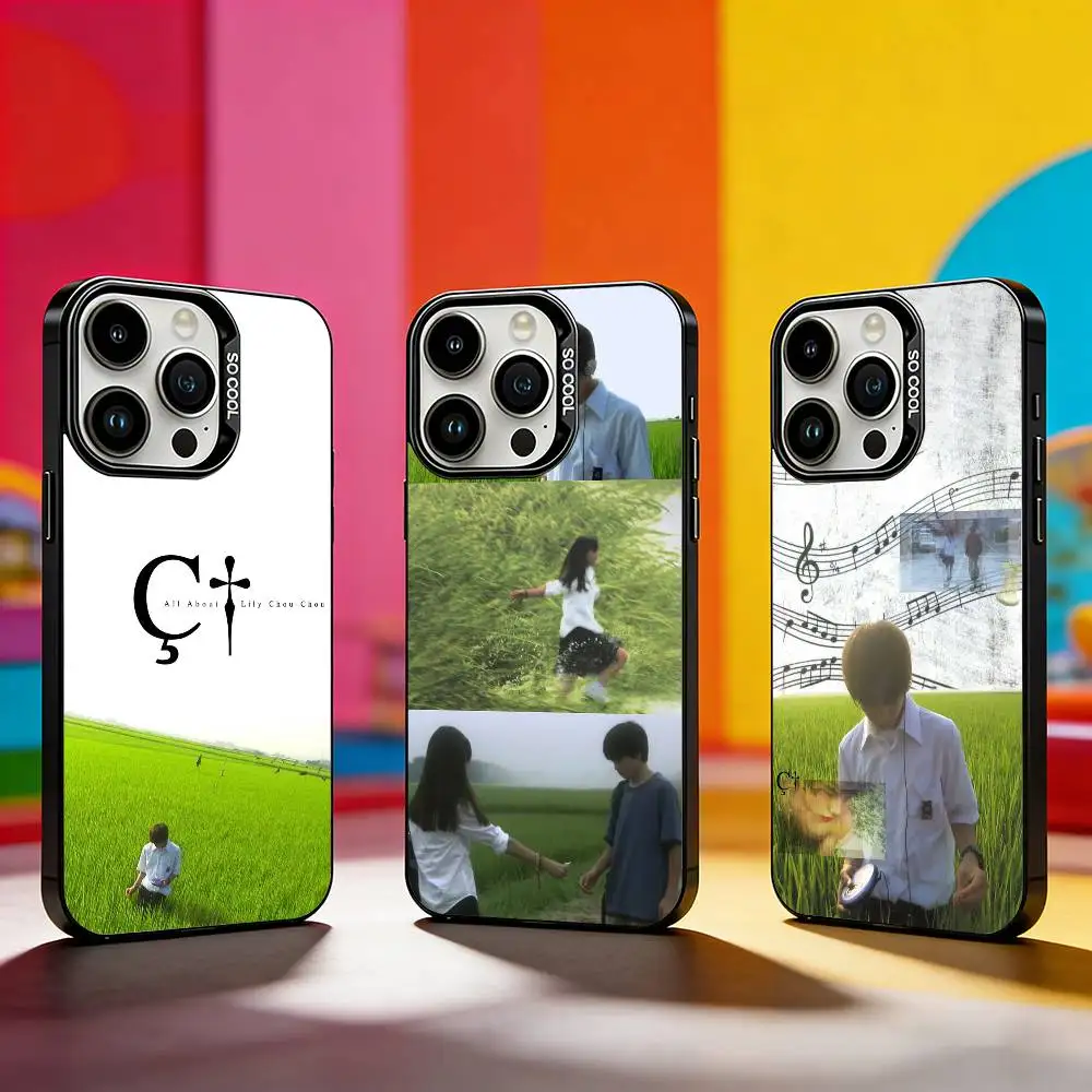 

All About Lily Chou-Chou Cool Phone Case For iPhone 17,16,15,14,13,12,11 Plus,Pro Max,XS,Colored silver phone case