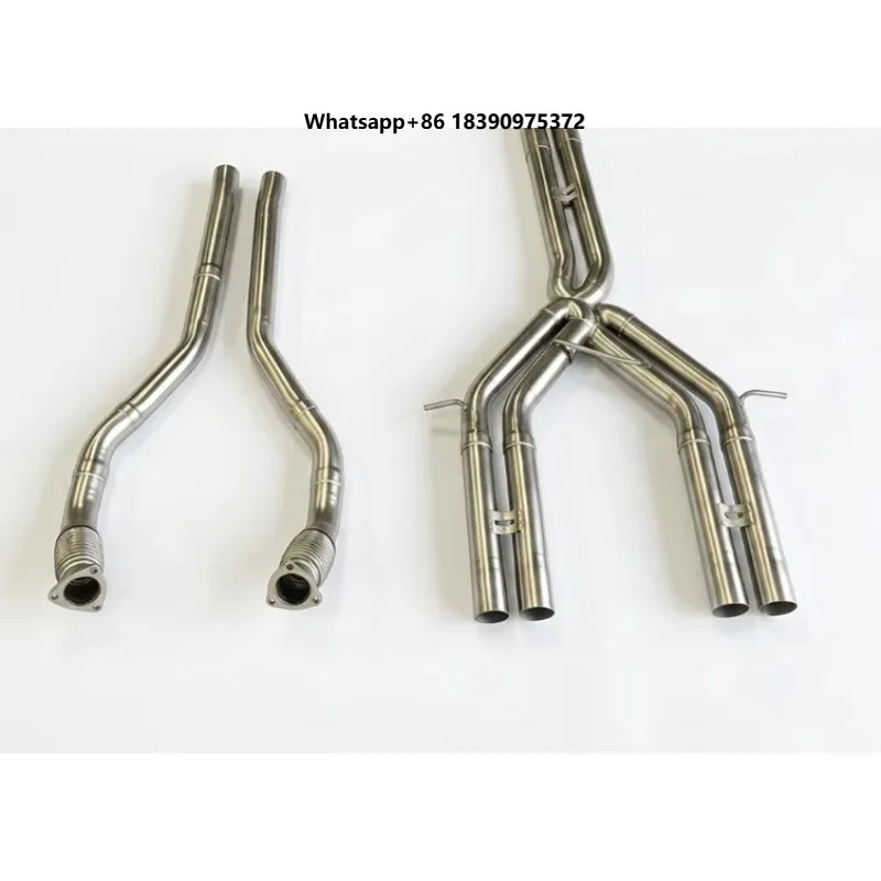 Factory Price Stainless Steel Mirror Polished 1.5mm Thick Exhaust Pipe  with Tips   h003