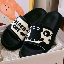 Thick Sole Women Slippers Personality Animals Design Slides Bathroom Beach Indoor Sandals Summer Couple Shoes