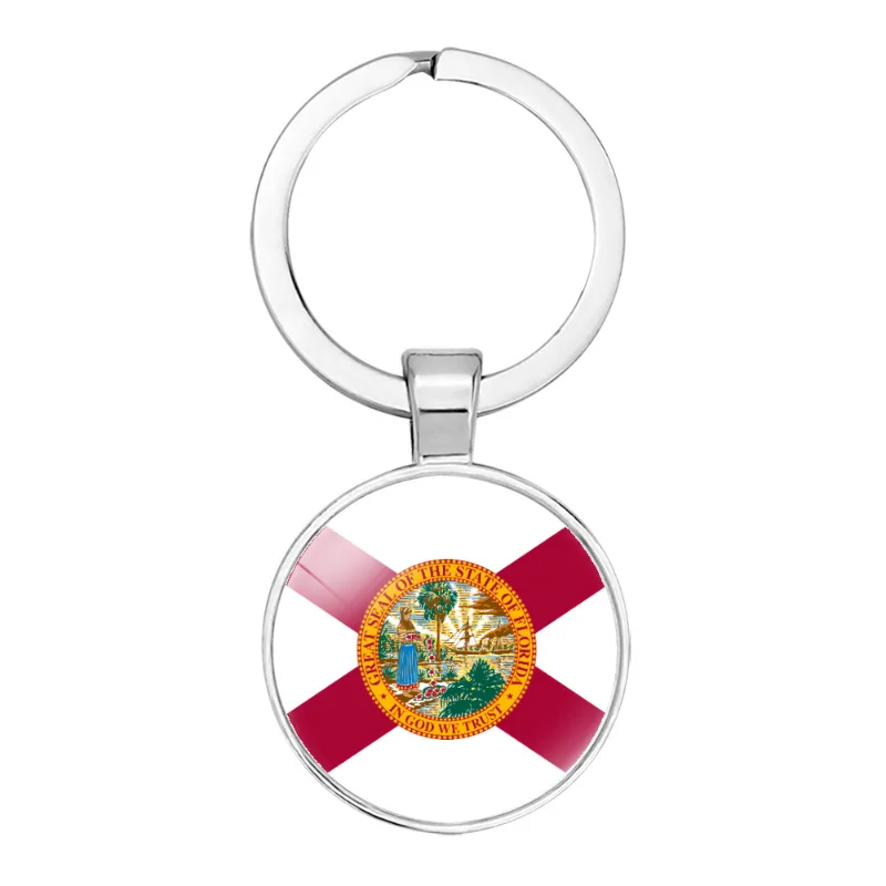 Flag Patterns of Various States in The United States, Keychains, Keychains, Pendants, Accessories, Factory Direct Shipping