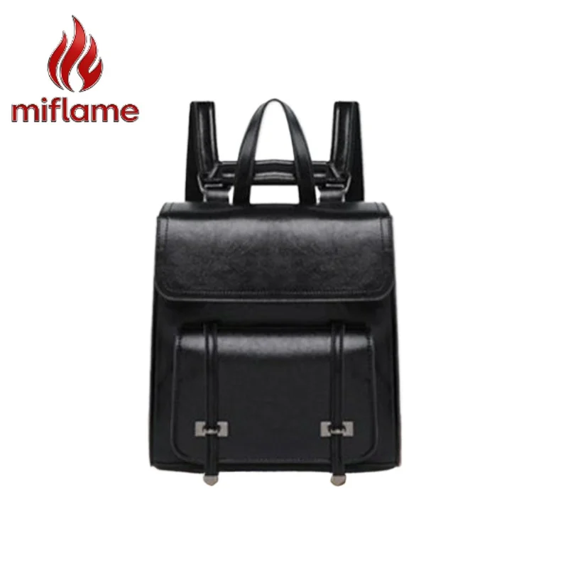 

Genuine Leather Travel Backpack for Women Commute Korean Style Casual Daypack